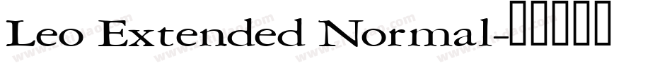 Leo Extended Normal字体转换